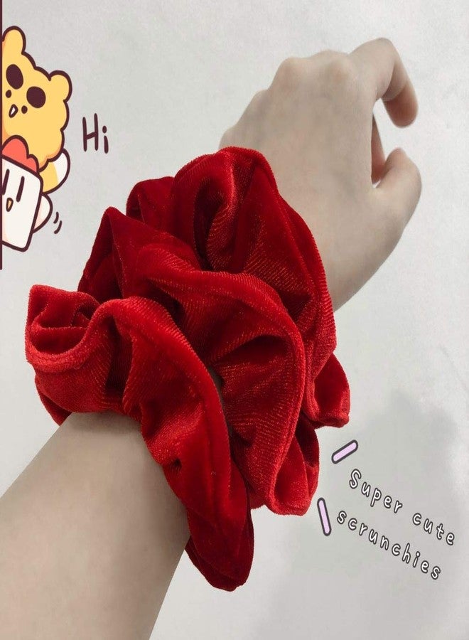 Semato 16 Pack Christmas Red Velvet Scrunchies for Hair Scrunchy Hair Ties Ropes for Women or Girls Hair Accessories - Image 2
