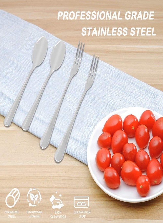 DaKuan Set of 16 Demitasse Espresso Spoon (4 inch) and Stainless Steel Forks (4.8 inch), DaKuan Mini Coffee Spoons & Cake Forks for Dessert, Tea, Appetizer - Image 5
