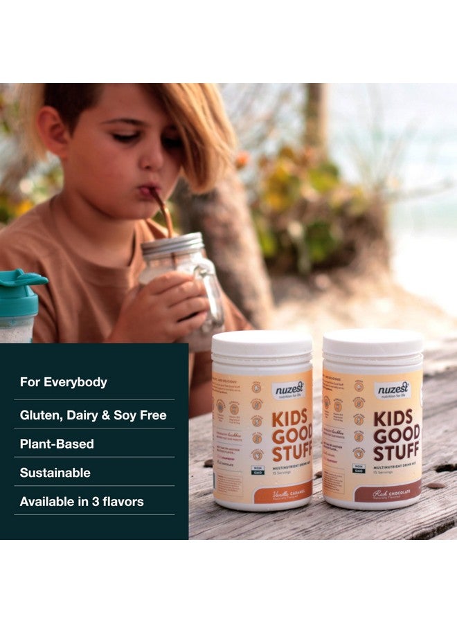 Nuzest - Kids Good Stuff - Vegan Smoothie Mix - Rich Chocolate - Multivitamin Nutritional Supplement Protein Shake - Dairy Free - Supporting Growth and Development - 225g/ 7.9 oz (15 Servings) - Image 4