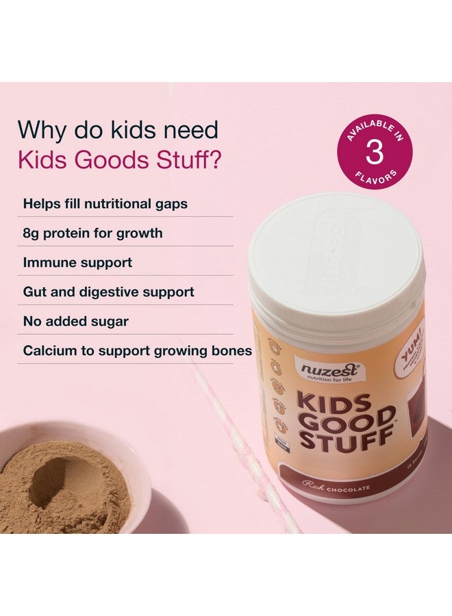Nuzest - Kids Good Stuff - Vegan Smoothie Mix - Rich Chocolate - Multivitamin Nutritional Supplement Protein Shake - Dairy Free - Supporting Growth and Development - 225g/ 7.9 oz (15 Servings) - Image 2