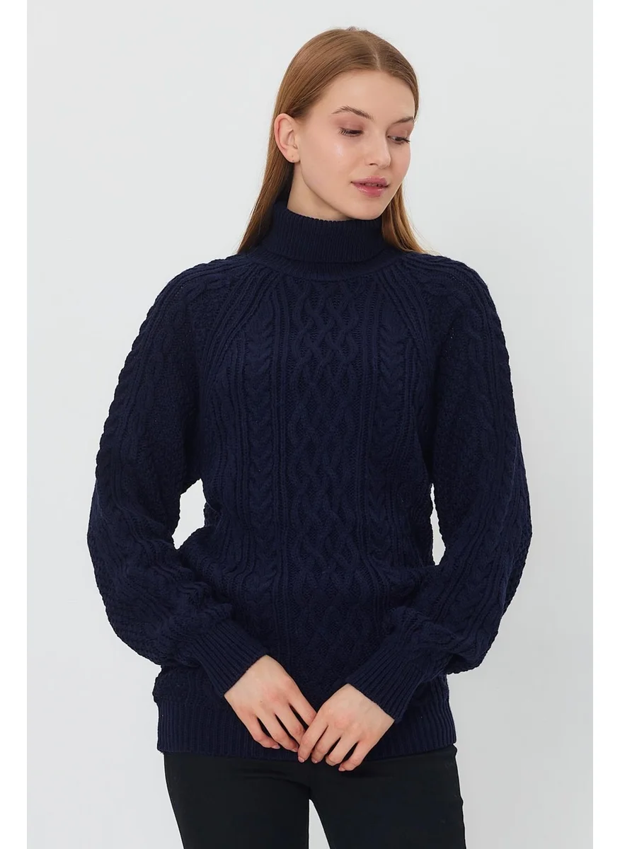 الكسندرجاردي Braided Turtleneck SWEATER (B21-18119)