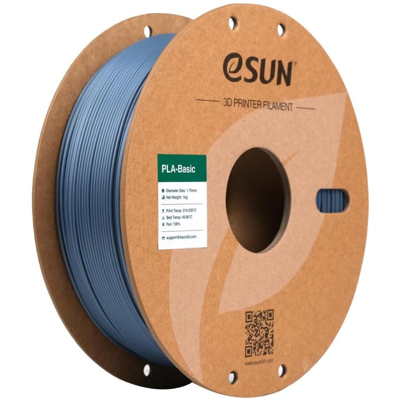 3idea e-Sun PLA Basic 3D Printing Filament Grey,1.75mm, Net Weight-1kg - Image 1