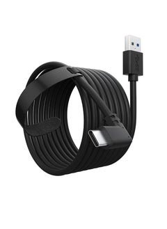 AROAQ VR Link Cable For Meta Quest 3, VR High Speed Stable Data Transmission Cable, Portable Easy To Use Signal Extension Cable, Strong And Flexible Connection Cable For Quest 3, (5m Type C, Pack Of 2pcs)  - Image 1