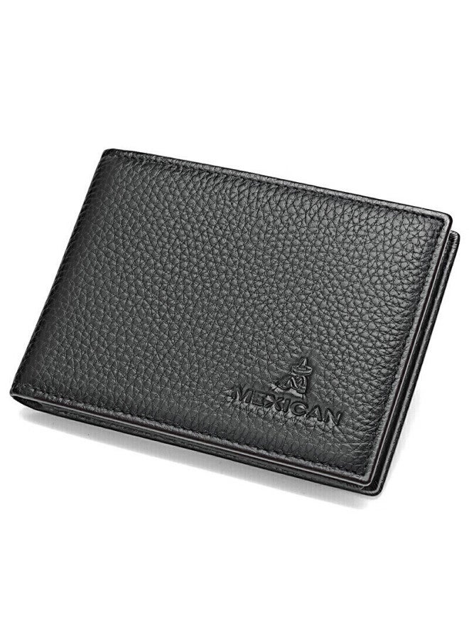 Scarecrow Leather Wallet For Men, Top-grain Cowhide, Ultra-thin, For Motorcycles, With Multiple Card Slots, Driver's License Holder, For Young Adults - Image 3