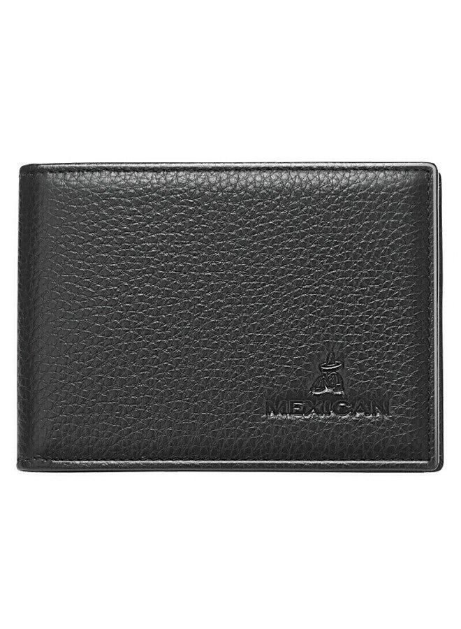Scarecrow Leather Wallet For Men, Top-grain Cowhide, Ultra-thin, For Motorcycles, With Multiple Card Slots, Driver's License Holder, For Young Adults - Image 1