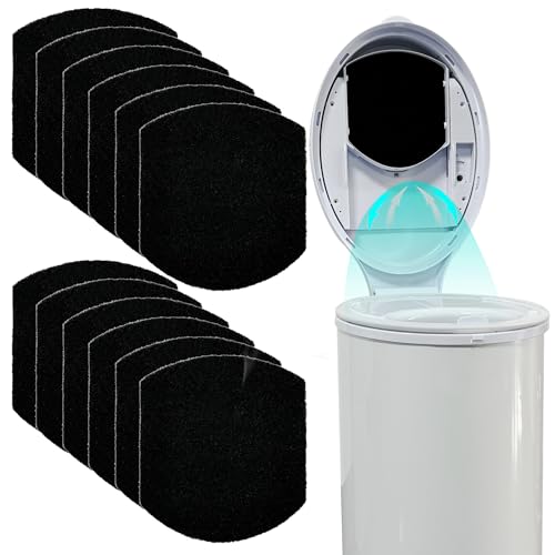 ShuRex 12 Pack Baby Diaper Pail Deodorizer for Ubbi Diaper Pail, Activated Charcoal Odor Absorbing Filters Compatible with Ubbi Steel Diaper Pail, Odor Eliminating, NO Smell - Image 1