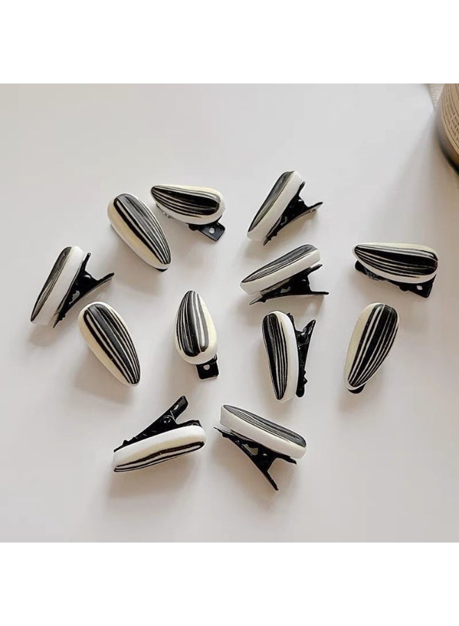 Simulation fun melon seed hairpin for women side forehead bangs clip hairpin  10pcs - Image 1