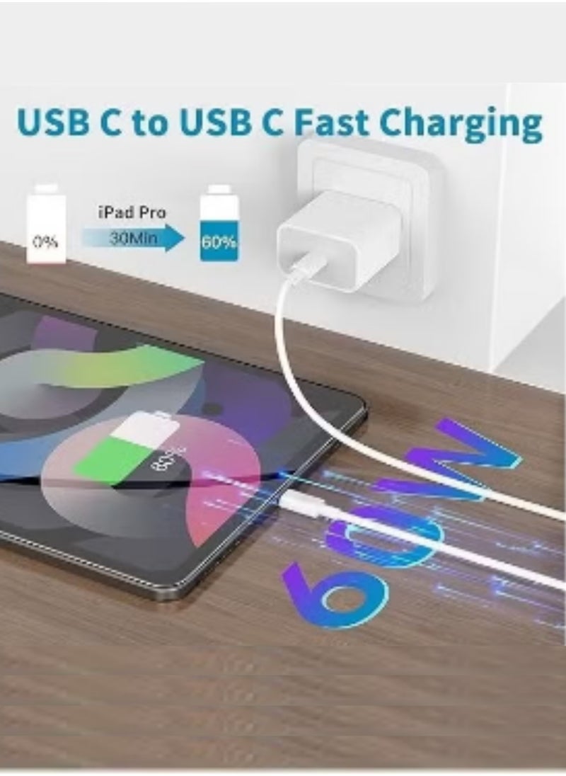 Sunshine Trade World USB-C to USB-C Fast Charging Cable | 60W PD Charger Cord for iPhone 15, MacBook Pro, iPad Pro, Samsung Galaxy, Pixel, Switch & More | Durable & High-Speed Data Transfer  - Image 4