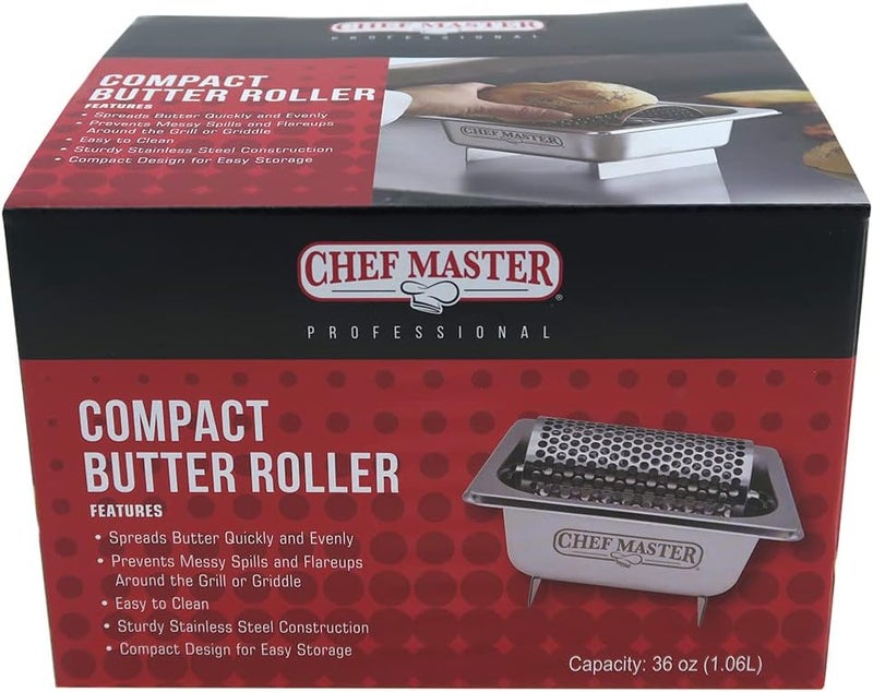 Chefmaster Butter Spreader Wheel, Griddle Butter Roller Saver That Can Hold 3 Sticks of Butters, Stainless Steel Butters Spreader for Breakfast, Tailgating, Picnics, Camping, Griddle Tools by - 90244 - Image 5