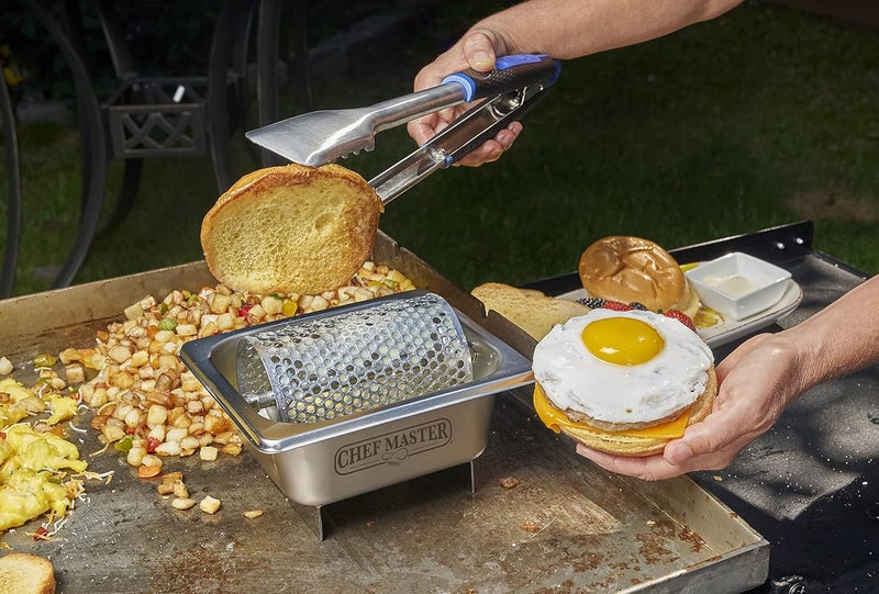 Chefmaster Butter Spreader Wheel, Griddle Butter Roller Saver That Can Hold 3 Sticks of Butters, Stainless Steel Butters Spreader for Breakfast, Tailgating, Picnics, Camping, Griddle Tools by - 90244 - Image 2