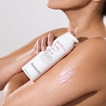 This Works Perfect Body Vit C Glow 150ml Antioxidant Enriched Body Lotion with Vitamin C and Hyaluronic Acid Smoothing and Brightening Serum for Youthful Looking Skin - Image 3