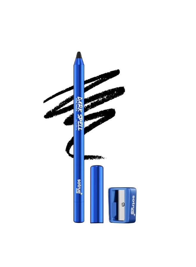 So True Sotrue Dark Spell Kohl Kajal Pencil with Sharpener | Smudgeproof, 24 Hours Long Stay | One Swipe Application | Matte Finish |1.5 gm - Image 1