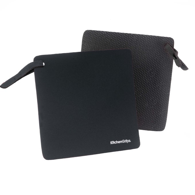 KITCHEN GRIPS POT GRABBER SET OF 2 7 INCH BLACKBLACK