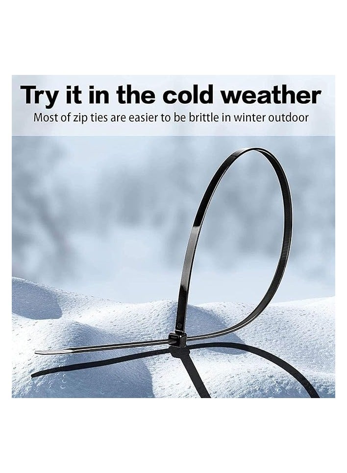 PROMASS Zip ties,Stable, 200 lbs Tensile Strength 16 inch Multi-Purpose Ultra Heavy Duty UV Cable Ties Width 0.3 Inch Black (16inch(0.3) black) - Image 5