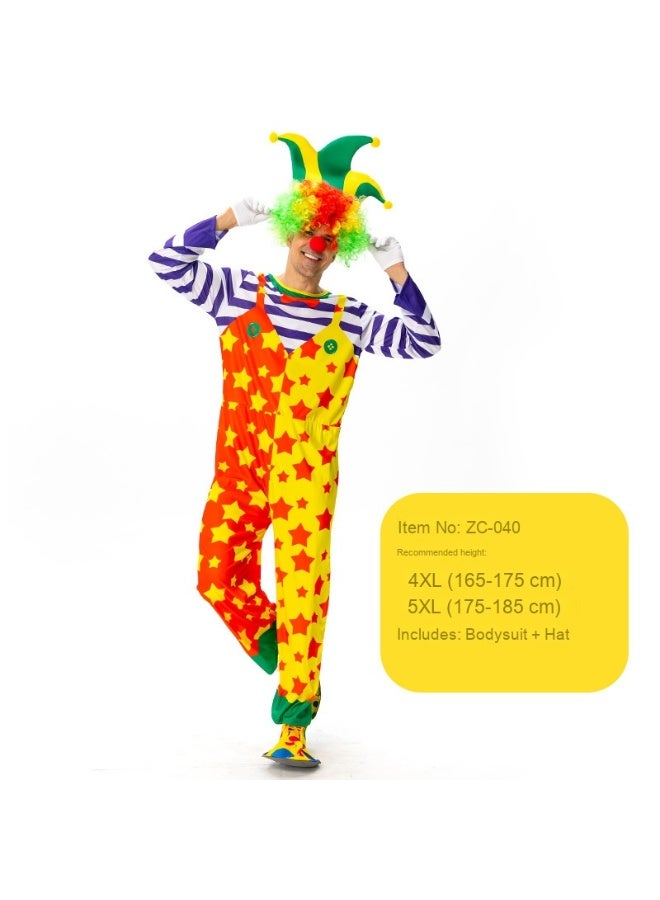 Loquat Adult Clown Costume - The Perfect Choice for Carnival Parties