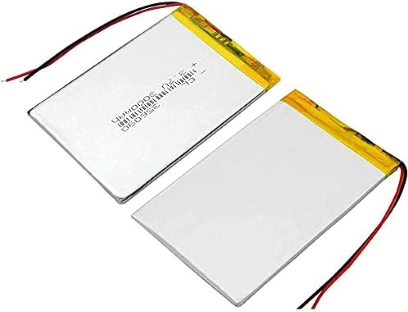 Li-ion 3.7v 3000mah Li-Po Batteries MP5 E-Book Tablet Replace-2piece - Image 1