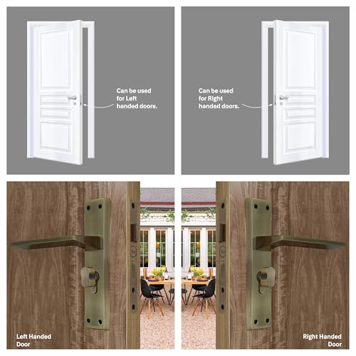 Yale Mortise Door Lock Handle Set High Security Door Locks for Main Door - Door Handle Lock for Home, Office, Bedroom - Fits 30-40mm Doors - 3 Keys - 1 Year Warranty (Antique Brass Finish) - Image 4