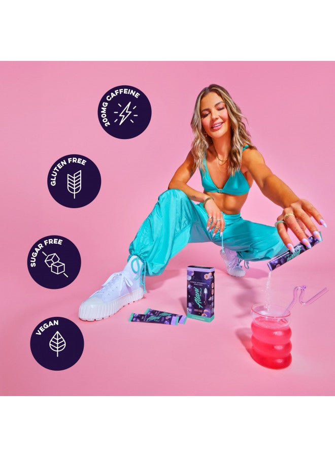 Alani Nu COSMIC STARDUST Energy Sticks | Energy Drink Powder | 200mg Caffeine | Pre Workout Performance with Antioxidants | On-The-Go Drink Mix | Biotin, B Vitamins | Zero Sugar | 5 Calories | 10 Pack