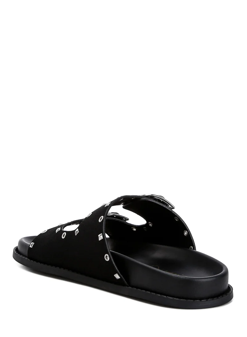 London Rag Lenny Embellished Sandals in Black