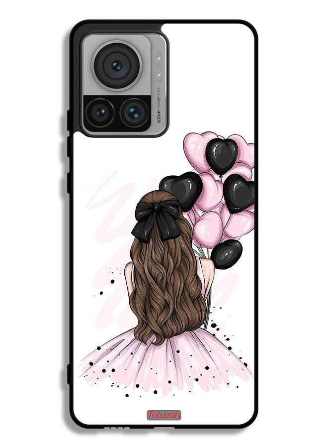 Tolwak Motorola Moto X30 Pro Protective Case Cover Holding Balloons Girl Art - Image 1