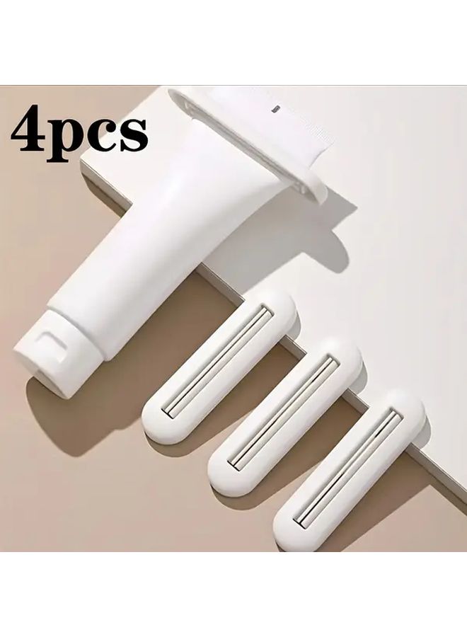 4pcs Plastic Tube Squeezer Manual Toothpaste Cream Dispenser For Cosmetics Hair Dyes - Image 2