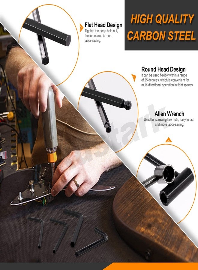 Rustark Guitar Allen Wrench Set Lengthened Truss Rod Allen Wrenches Truss Rod Hex Wrenches for Guitar - Image 4