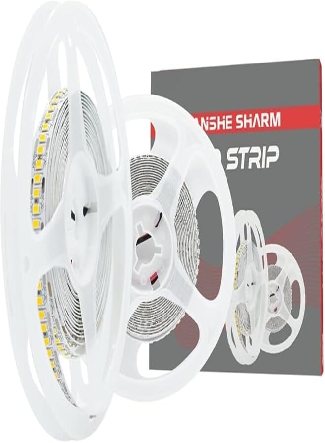 Sanshi Sharm LED Strip Profile Roll 5 Meters Warm - 3000K 240LED 12V - 18Wh Pure Copper 3 Years Warranty