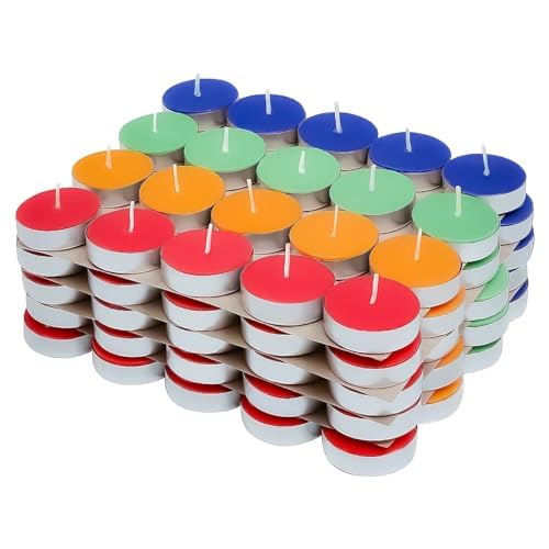 Naturegoon Naturegoon Unscented Premium Wax Tealight CandlesPack of 100 odorless Smokeless Ideal use for Home Decoration Diwali Navratra Special Occasions Festivals Pack of 100