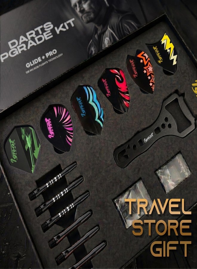 IgnatGames Dart Flights and Accessories – 18/30 GlideXPro 130 Micron Flights in Various Shapes and 6 Flight Protectors - Image 3