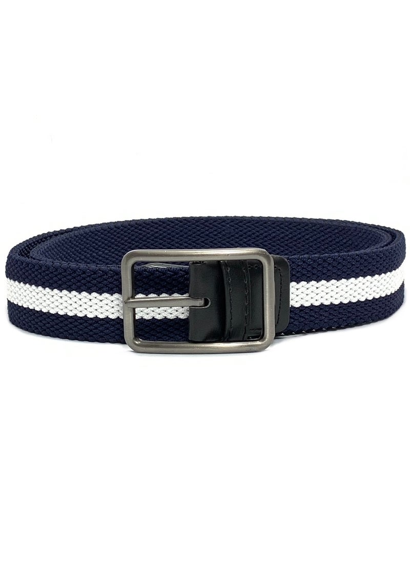 Classic Milano - Classic Milano® Braided Canvas Woven Elastic Stretch Belt for Men/Women/Junior with Multicolored Belt men Enclosed in an Elegant Gift Box by Milano Leather - Image 1