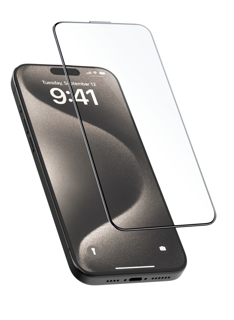 froog iPhone 16 Pro Vista HD Glass Screen Protector /Anti Fingerprint/ Water Resistant / Scratch Resistant / Tempered Glass - Clear - Image 2