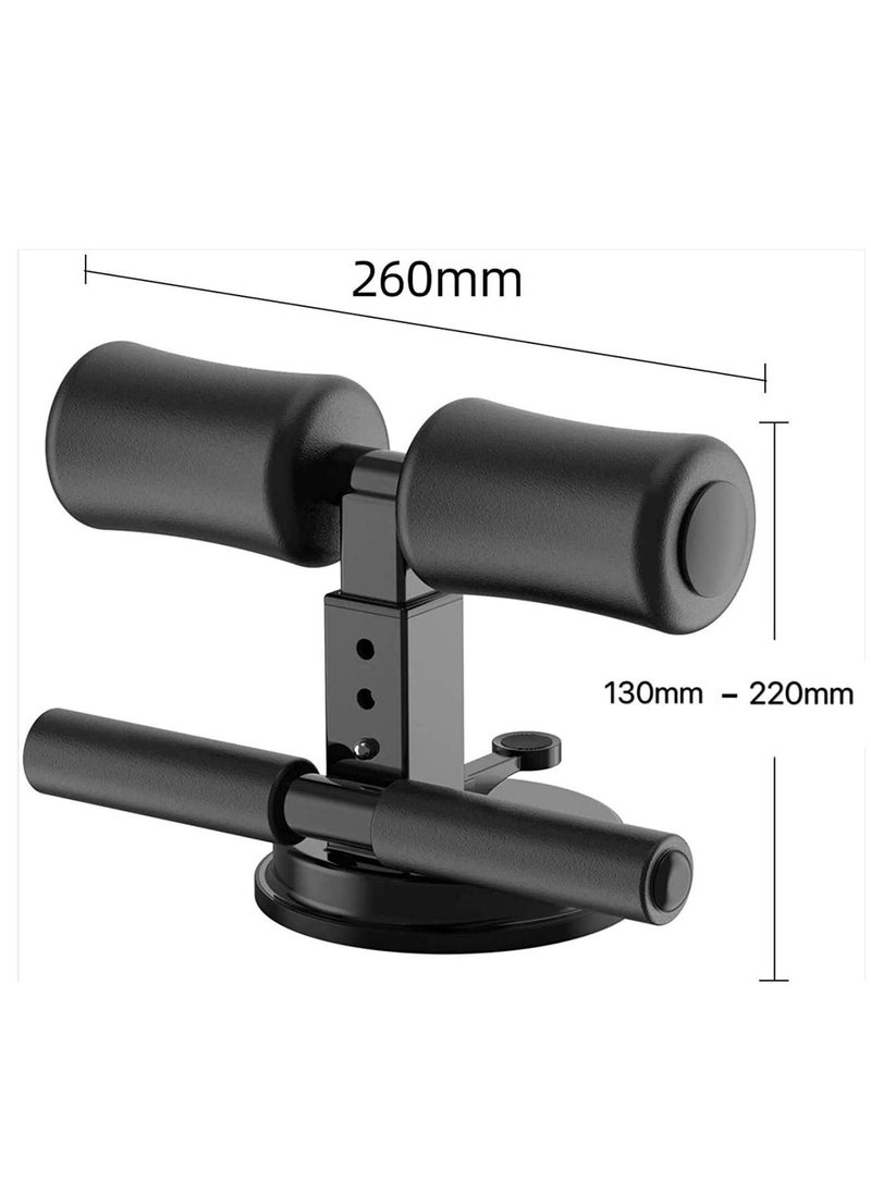 Sit Up Bar Aspiration Floor Exercise Stand, Adjustable Sit Up Machine Assistant for Home Office Travel, Portable Abdominal Exercise Equipment for Men Women