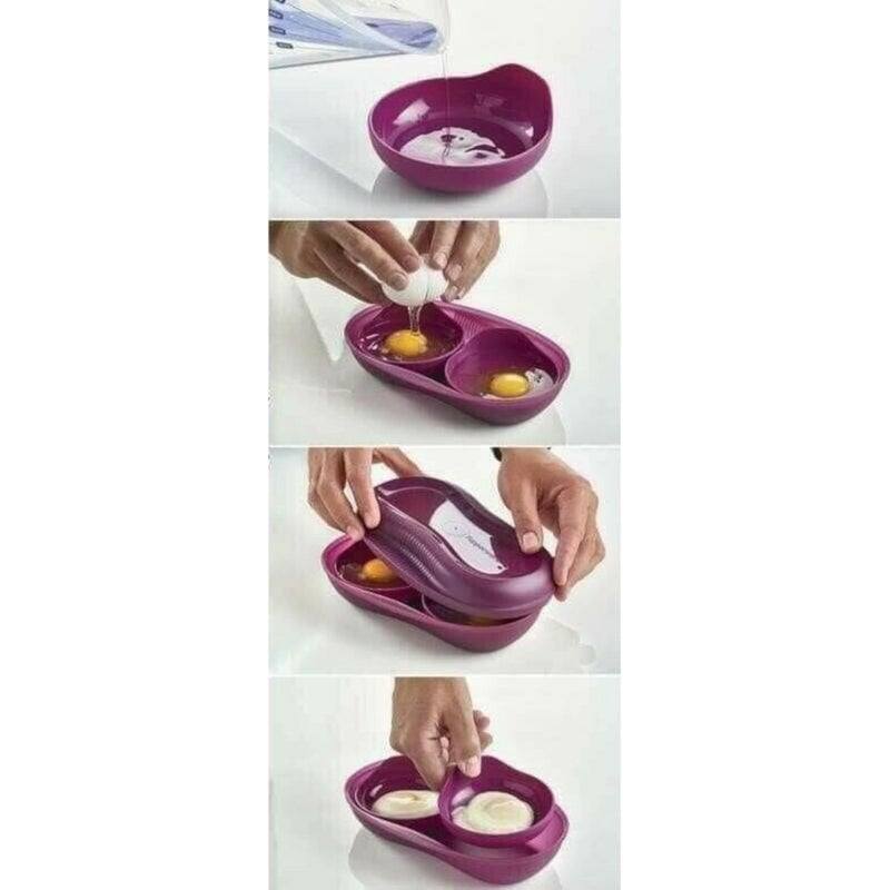 Tupperware Microwave Breakfast Maker Set in Rhubarb - Image 4