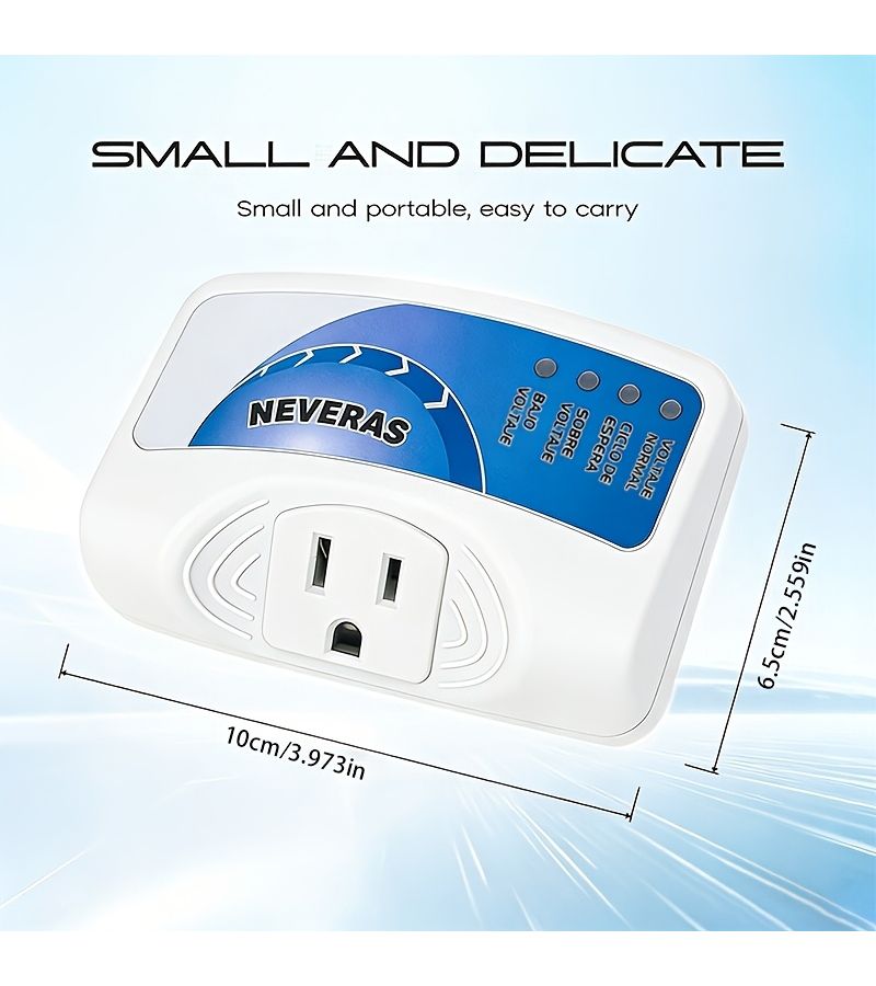 2 Pack Surge Protector 10A 120V 140J Multi Function Wall Mounted Power Strip for Home Appliance TV PC PS5 - Image 3