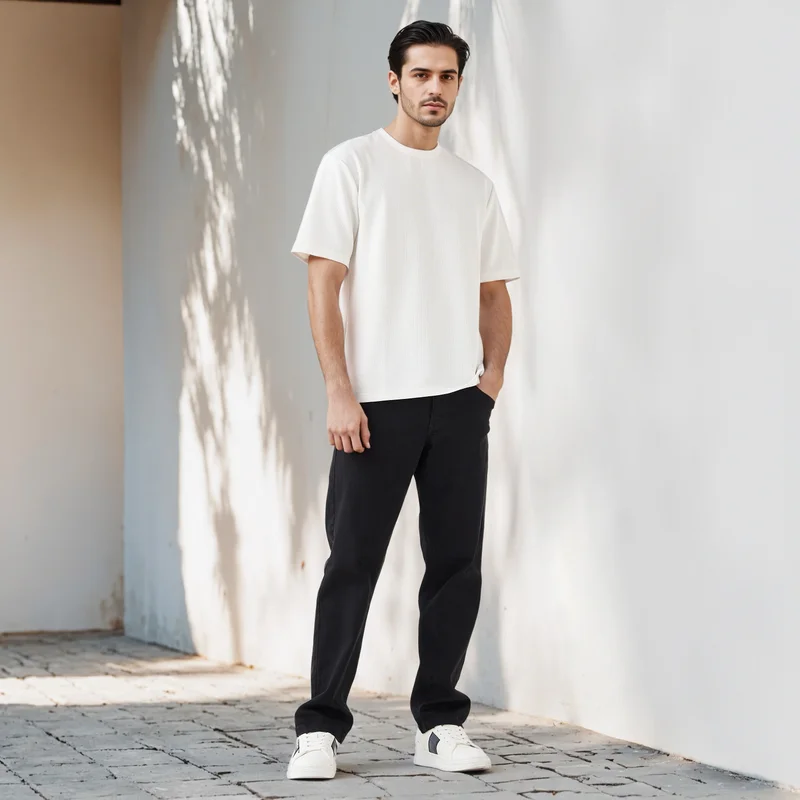 Splash FAV Relaxed Fit Textured T-shirt