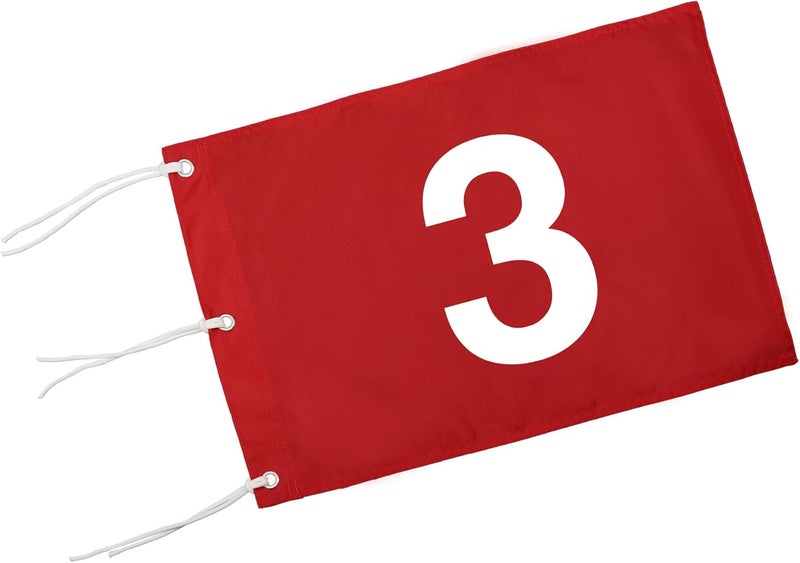 KINGTOP Golf Flag 20x14 Inch - 420D Nylon, Brass Grommets - Standard Putting Green Flags for Backyard Practice, Golf Courses, Country Club - Image 1