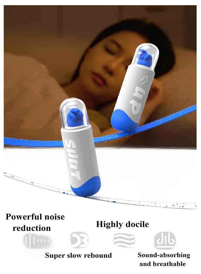 Generic Sleep Earplugs, Noise Reduction Earplugs for Children & Adults, Reusable  Ear Protection for Sleep, Snoring, Travel, Study, Work & Swimming  - Image 1