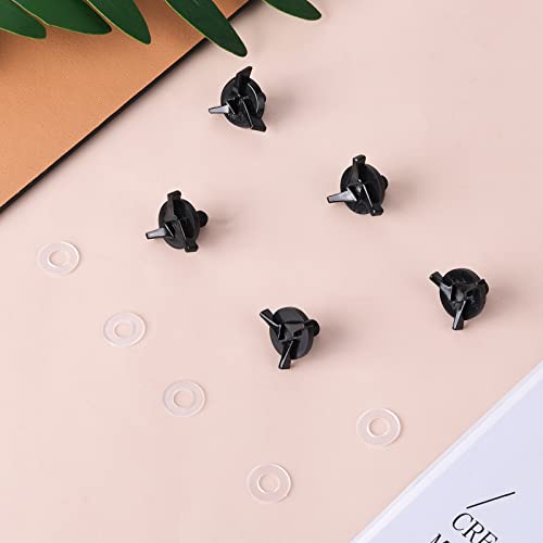 AIEX Motorcycle Helmet Screws, 6pcs Motorcycle Helmet Visor Screws Helmet Visor Screws Motorcycle Helmet Accessories (Black) - Image 4