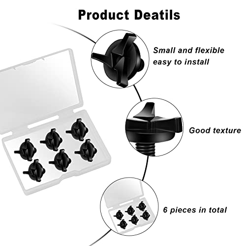 AIEX Motorcycle Helmet Screws, 6pcs Motorcycle Helmet Visor Screws Helmet Visor Screws Motorcycle Helmet Accessories (Black) - Image 3