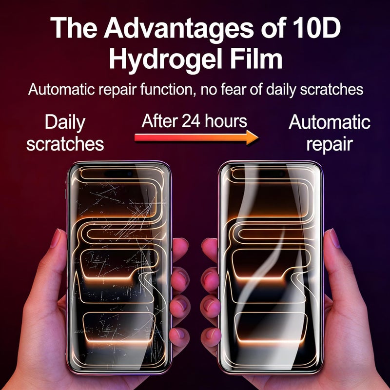 3Pack HD Self Healing Hydrogel Screen Protector For iPhone 16 Pro Max 90 Scratch Recovery Ultra Thin - Image 3
