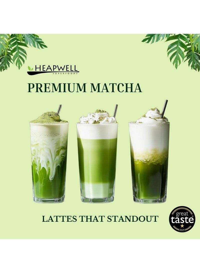 هيبويل عبوة ماتشا هيبويل سوبرفوودز مكونة من 2 مسحوق شاي ماتشا أخضر ياباني 50 جم (50 وجبة)، مسحوق ماتشا عضوي ونقي بجودة ممتازة، بدون محليات صناعية في مسحوق ماتشا 50 جم - Image 4