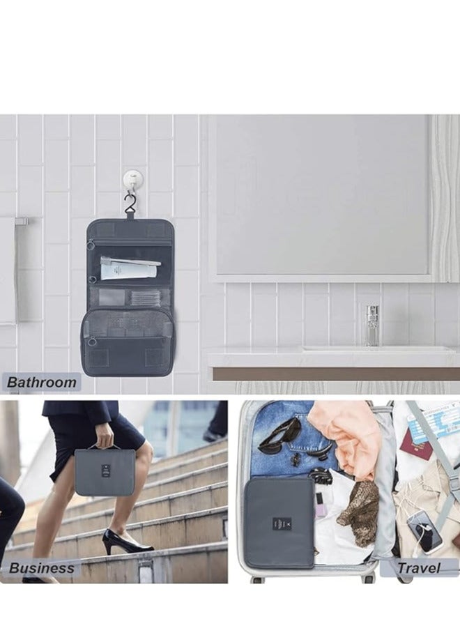 ECVV Hanging Toiletry Bag for Men, Travel Toiletry Organizer Large Dopp Kit for Toiletries, Makeup, Cosmetics Portable Large Capacity Shaving Bag - Image 5
