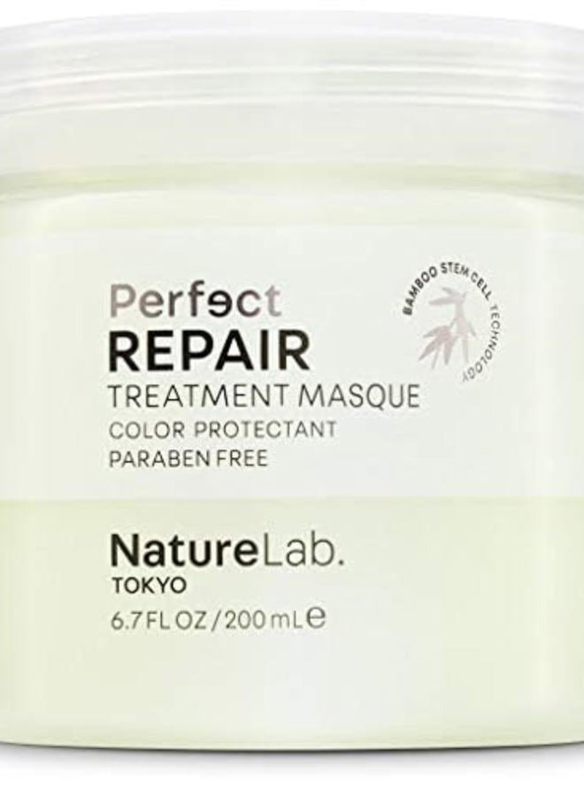 NatureLab. TOKYO Perfect Repair Treatment Masque: Heat and Color Protection, Hair Mask Treatment to Strengthen and Repair Dull, Damaged, Brittle Hair I 6.7 FL OZ / 200ml - Image 1