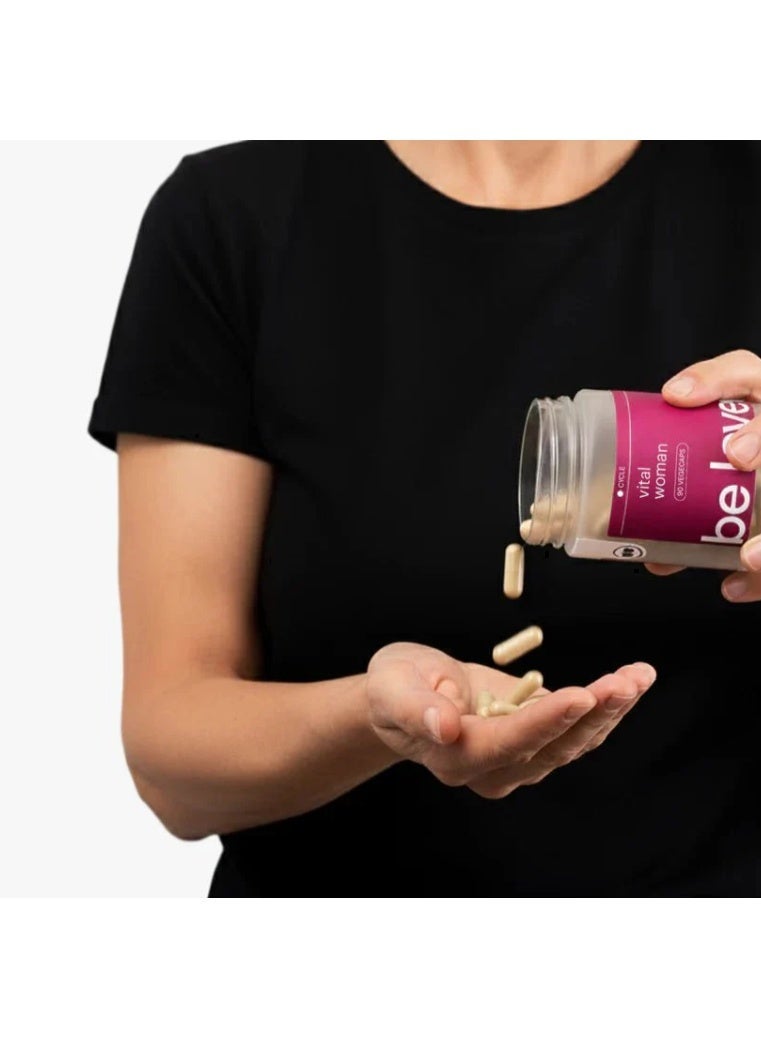 Be Levels Vital Woman – Balance Hormones, Reduce Hot Flushes & PMS,Menopause – 1500mg Myo-Inositol | Maca 300mg , 194mg Berberine & Ashwagandha | Vitamin D 500%, Black Cohosh - Vegan - Image 2