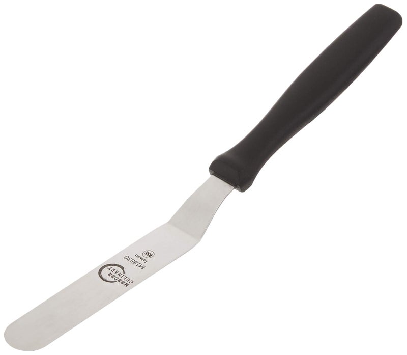 Mercer Culinary Offset Spatula, 4.5 Inch, Stainless Steel,Black - Image 1
