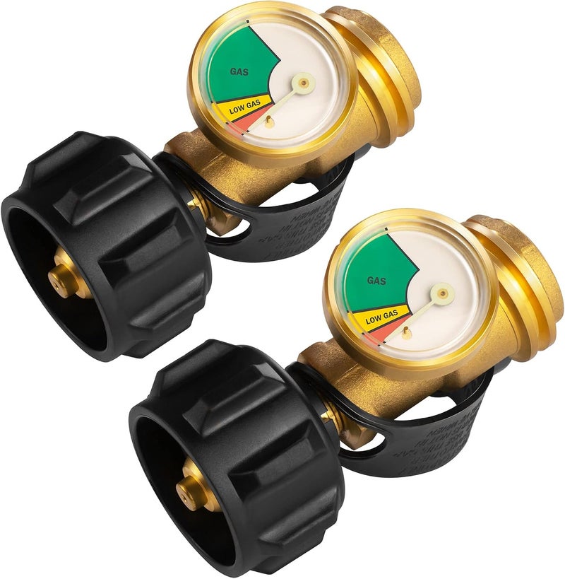 DOZYANT Propane Tank Gauge Level Indicator Leak Detector - 2 Pack for RV, BBQ, and More - Image 1
