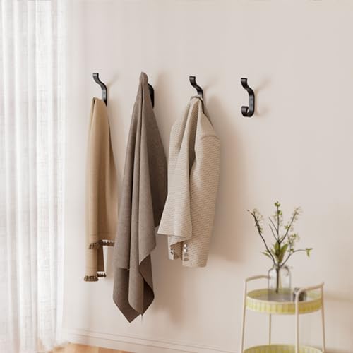 bussdis Coat Hanger Wall Mount 8-Pack - Wall Hooks for Hanging Heavy Duty - Image 3