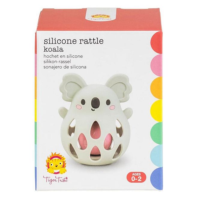 Tiger Tribe Silicone Koala Rattle for Babies, Gentle Sound, Soft & Squishy, Safe for 0+ Months, 11.5x10cm - Image 4
