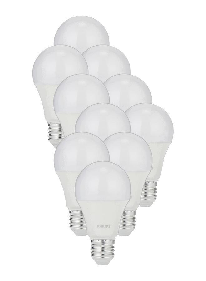 Philips LED Bulb 9W E27 3000K 230V, Warm White (Pack of 10) - Image 1