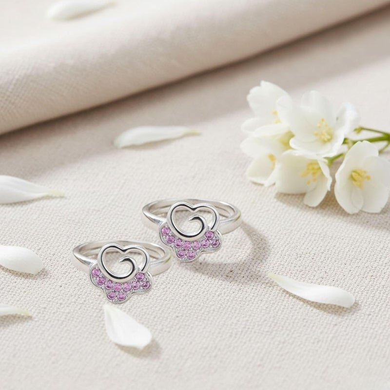 silver chest 925 Sterling Silver Toe Ring for Women Elegant Design | Adjustable Bichiya | Modern Silver Toe Rings for Girls & Womes With Certificate Of Authenticity | Chandi Bichiya Set - Image 4